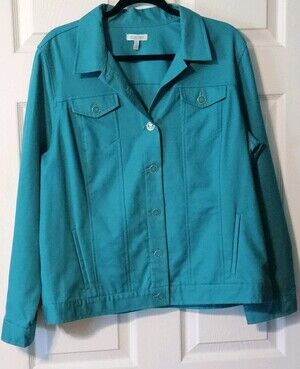 Teal Green Jacket Women's XL